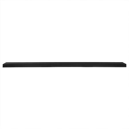 Gfancy Fixtures 75 in. Wooden Floating Shelf, Black GF3102186